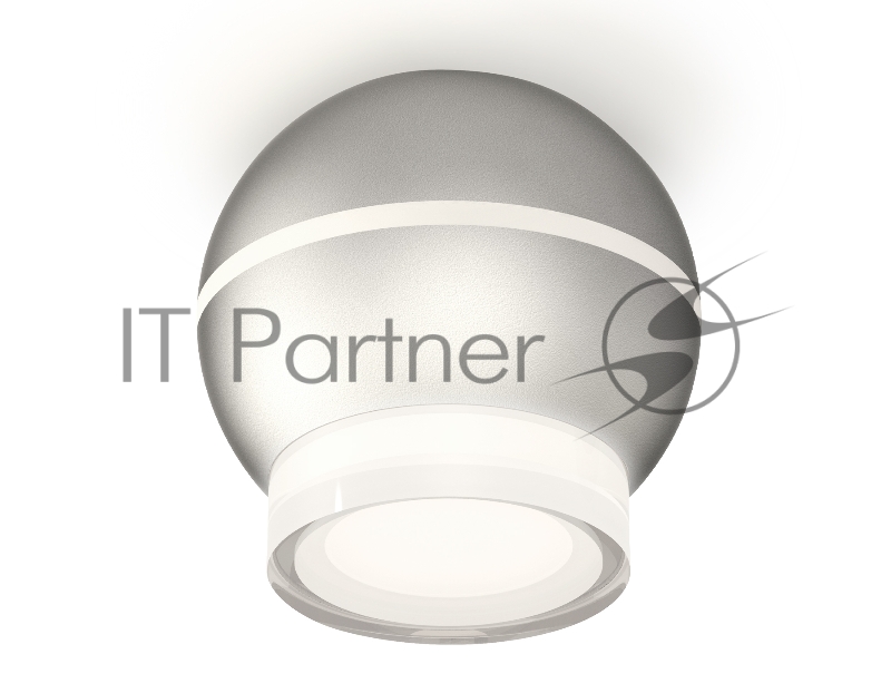 Светильник Ambrella Light XS1103031 SSL/FR/CL серебро песок/белый матовый/прозрачный MR16 GU5.3 LED 3W 4200K (C1103, N7160)