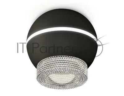 Светильник Ambrella Light XS1102030 SBK/CL черный песок/прозрачный MR16 GU5.3 LED 3W 4200K (C1102, N7191)