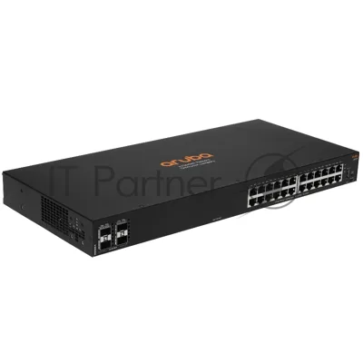 Коммутатор HPE Aruba Networking CX 6000 24G 4SFP, 24×1 Гбит/с + 4×1 Гбит/с SFP, управляемый