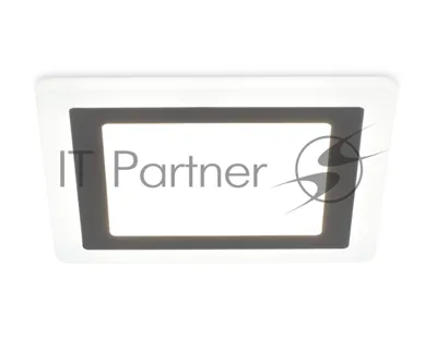 Встраиваемый cветодиодный светильник с подсветкой Ambrella light DCR396 18W+6W 4200K+4200K 220-240V 245*245*20 (A210*210)