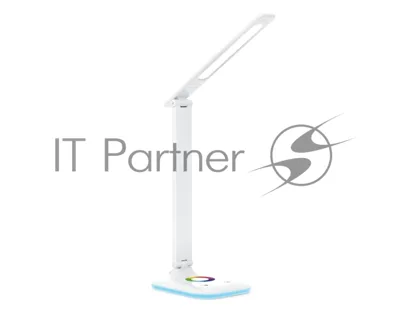 Светодиодная настольная лампа с RGB подсветкой Ambrella light DE530 WH белый LED 3000-6400K+RGB 8W