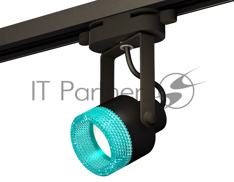 Светильник Ambrella light XT6602063 PBK/BL черный полированный/голубой MR16 GU10 (C6602, N6153)