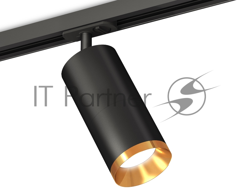 Светильник Ambrella light XT7402101 SBK/PYG черный песок/золото желтое полированное MR16 GU5.3