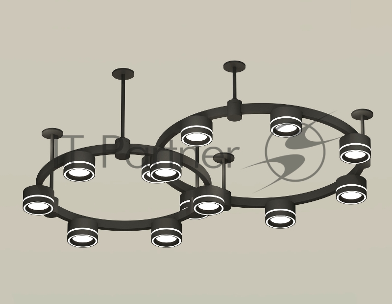 Светильник Ambrella light XR92221004/13 SBK/FR черный песок/белый матовый GX53 (A9222, A9227, C9238, C9232, N8434)