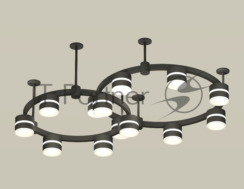 Светильник Ambrella light XR92221001/13 SBK/FR черный песок/белый матовый GX53 (A9222, A9227, C9238, C9232, N8445)