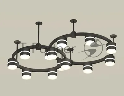 Светильник Ambrella light XR92221001/13 SBK/FR черный песок/белый матовый GX53 (A9222, A9227, C9238, C9232, N8445)