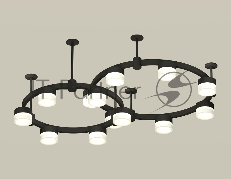 Светильник Ambrella light XR92221002/13 SBK/FR черный песок/белый матовый GX53 (A9222, A9227, C9238, C9232, N8401)