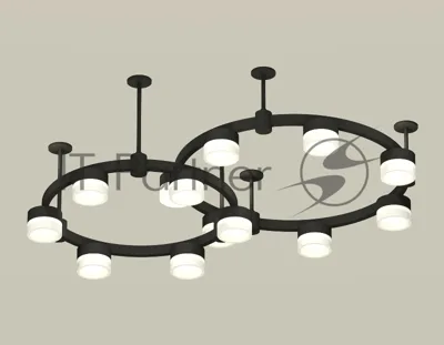 Светильник Ambrella light XR92221002/13 SBK/FR черный песок/белый матовый GX53 (A9222, A9227, C9238, C9232, N8401)
