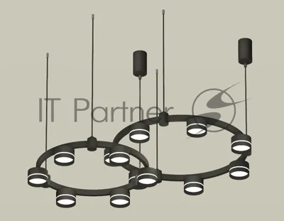 Светильник Ambrella light XR92091005/13 SBK/FR черный песок/белый матовый GX53 (A9209, C9238, C9232, N8462)