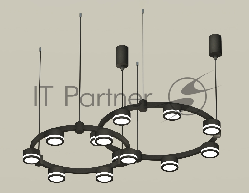 Светильник Ambrella light XR92091003/13 SBK/FR черный песок/белый матовый GX53 (A9209, C9238, C9232, N8415)