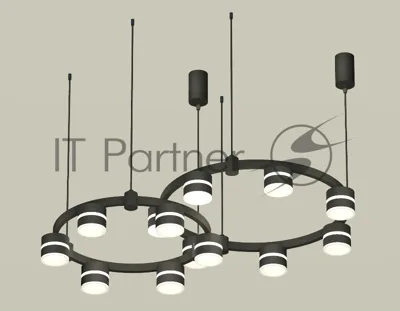 Светильник Ambrella light XR92091001/13 SBK/FR черный песок/белый матовый GX53 (A9209, C9238, C9232, N8445)
