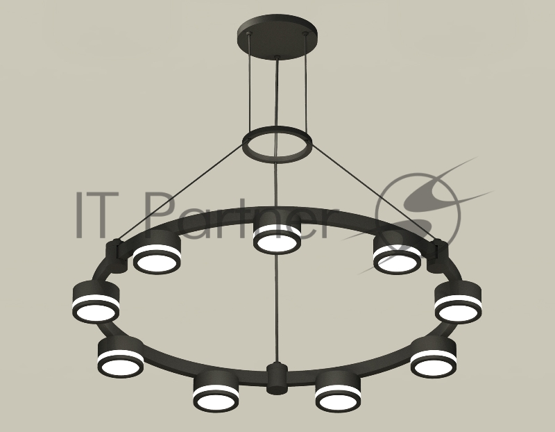Светильник Ambrella light XR92051900/9 SBK/FR черный песок/белый матовый GX53 (A9205, C9242, N8415)