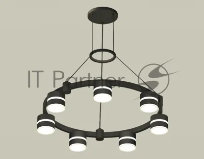 Светильник Ambrella light XR92051602/7 SBK/FR черный песок/белый матовый GX53 (A9205, C9238, N8445)