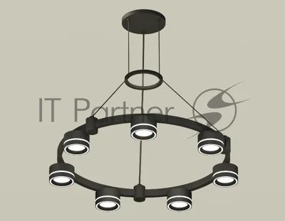 Светильник Ambrella light XR92051601/7 SBK/FR черный песок/белый матовый GX53 (A9205, C9238, N8434)