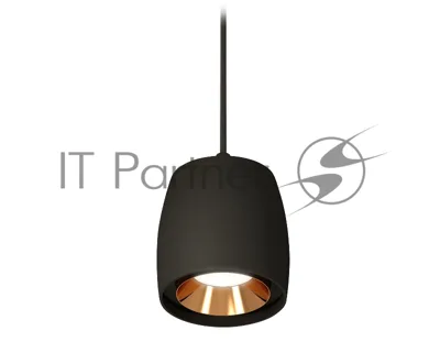 Светильник Ambrella Light XP1142001 SBK/PYG черный песок/золото желтое полированное MR16 GU5.3 (A2311, C1142, N7034)