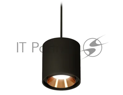 Светильник Ambrella Light XP7723001 SBK/PYG черный песок/золото желтое полированное MR16 GU5.3 (A2311, C7723, N7034)