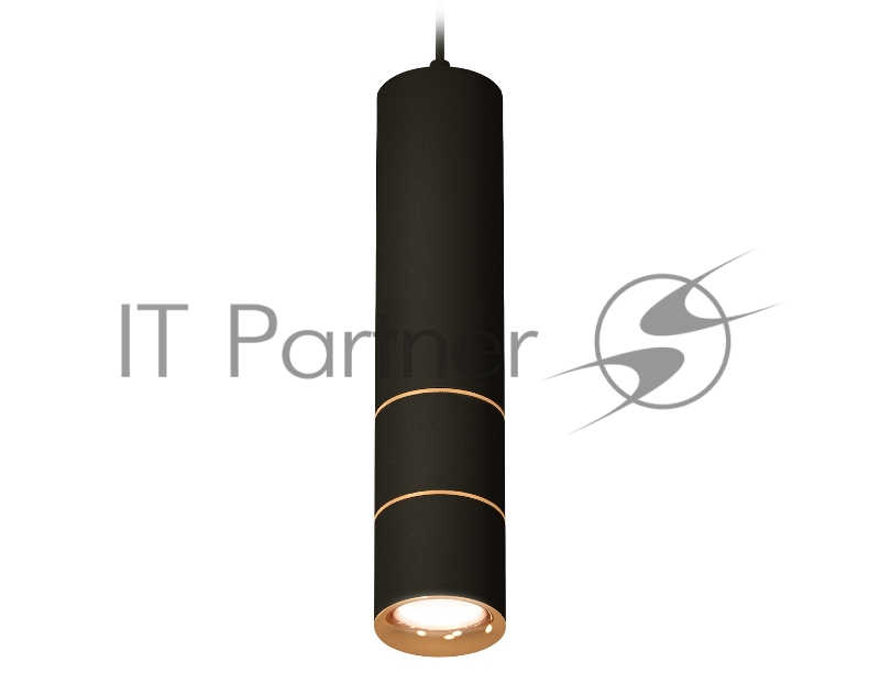 Светильник Ambrella Light XP7402080 SBK/PYG черный песок/золото желтое полированное MR16 GU5.3