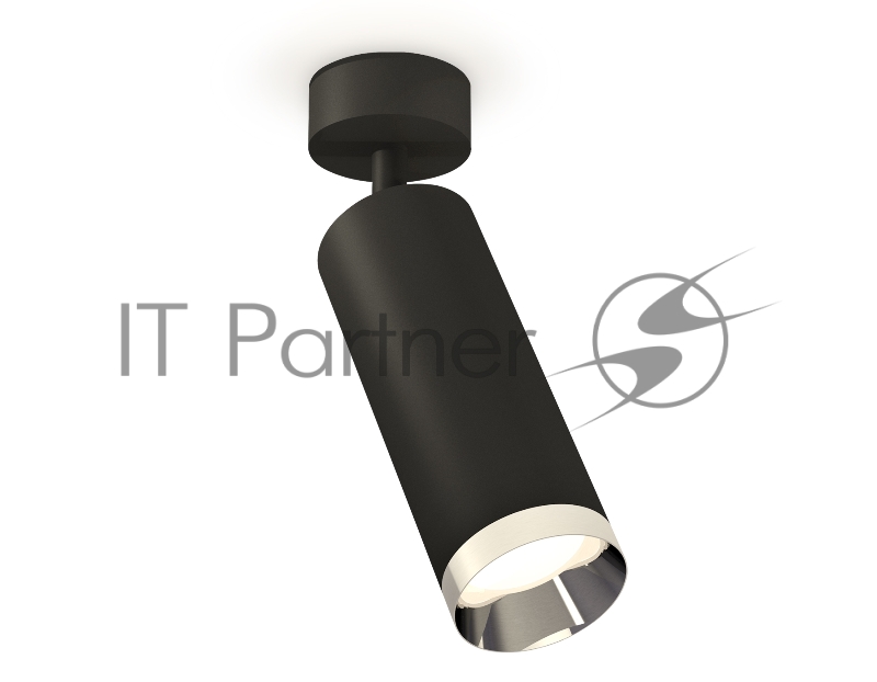 Светильник Ambrella Light SBK/PSL черный песок/серебро полированное MR16 GU5.3 (A2210, C6343, N6132)