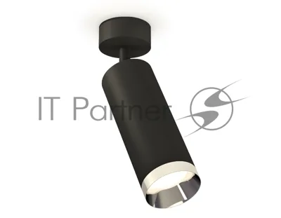 Светильник Ambrella Light SBK/PSL черный песок/серебро полированное MR16 GU5.3 (A2210, C6343, N6132)