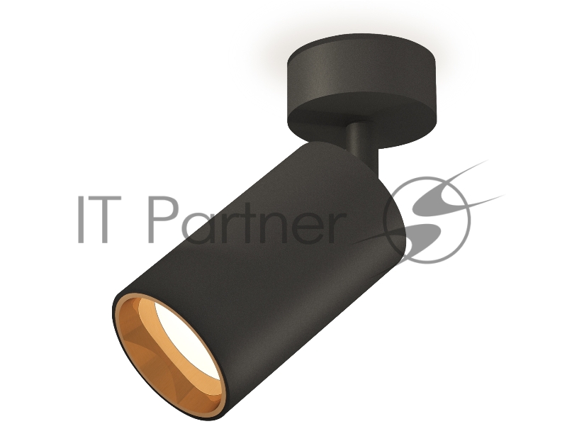 Светильник Ambrella Light XM6323004 SBK/PYG черный песок/золото желтое полированное MR16 GU5.3 (A2210, C6323, N6113)