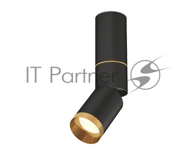 Светильник Ambrella Light XM6313130 SBK/PYG черный песок/золото желтое полированное MR16 GU5.3
