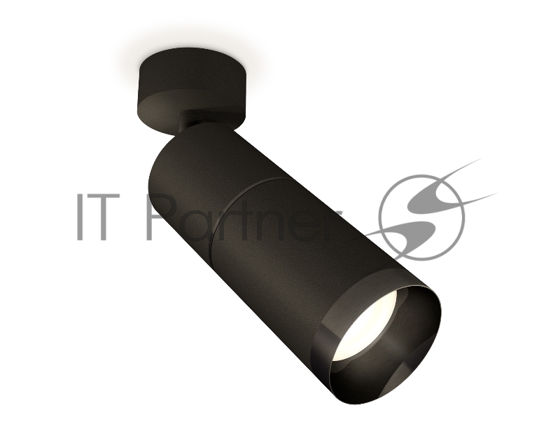Светильник Ambrella Light XM6313011 SBK/PBK черный песок/черный полированный MR16 GU5.3 (A2210, C6302, A2061, C6313, N6131)