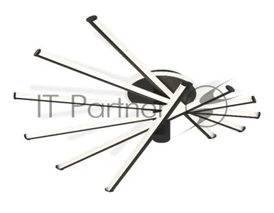 Потолочный светодиодный светильник Ambrella light FL6232 BK черный 96W 3000K-6400K 605*605*200 (ПДУ ИК)