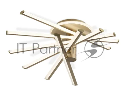 Потолочный светодиодный светильник Ambrella light FL6234 GD золото 96W 3000K-6400K 605*605*200 (ПДУ ИК)