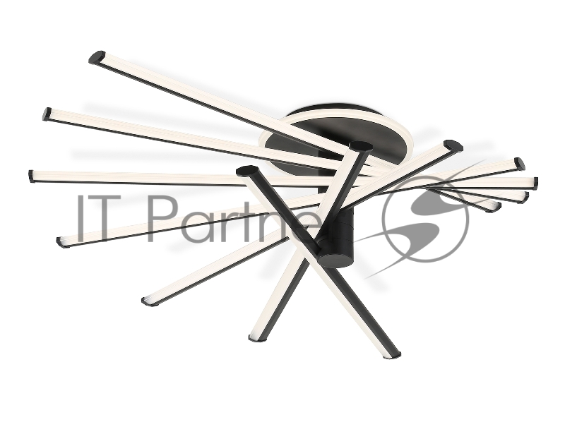 Потолочный светодиодный светильник Ambrella light FL6242 BK черный 135W 3000K-6400K 900*750*230 (ПДУ ИК)
