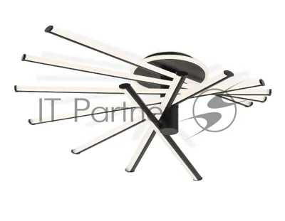 Потолочный светодиодный светильник Ambrella light FL6242 BK черный 135W 3000K-6400K 900*750*230 (ПДУ ИК)