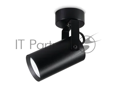 Накладной поворотный спот Ambrella light TA1303 BK черный GU10 max 12W 100*55*165
