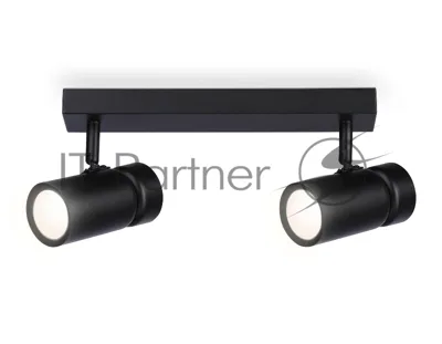 Накладной поворотный спот Ambrella light TA13178/2 BK черный GU10/2 max 12W 295*60*130