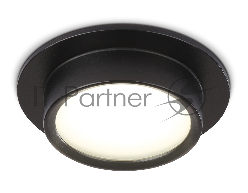 Светильник встраиваемый Ambrella light TN6735 BK черный IP44 GX53 D110*57