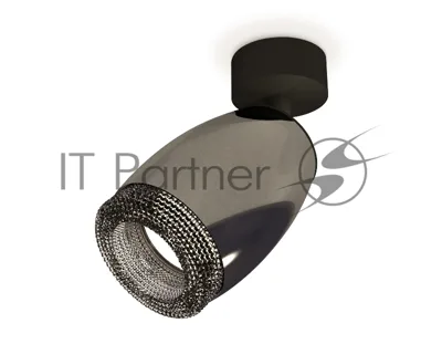 Комплект поворотного светильника Ambrella light XM1123002 DCH/SBK/BK черный хром/черный песок/тонированный MR16 GU5.3 (A2210, C1123, N7192)