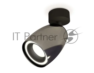 Комплект поворотного светильника Ambrella light XM1123003 DCH/SBK черный хром/черный песок MR16 GU5.3 (A2210, C1123, N7111)