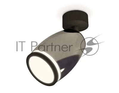 Комплект поворотного светильника Ambrella light XM1123004 DCH/SBK/FR черный хром/черный песок/белый матовый MR16 GU5.3 (A2210, C1123, N7121)