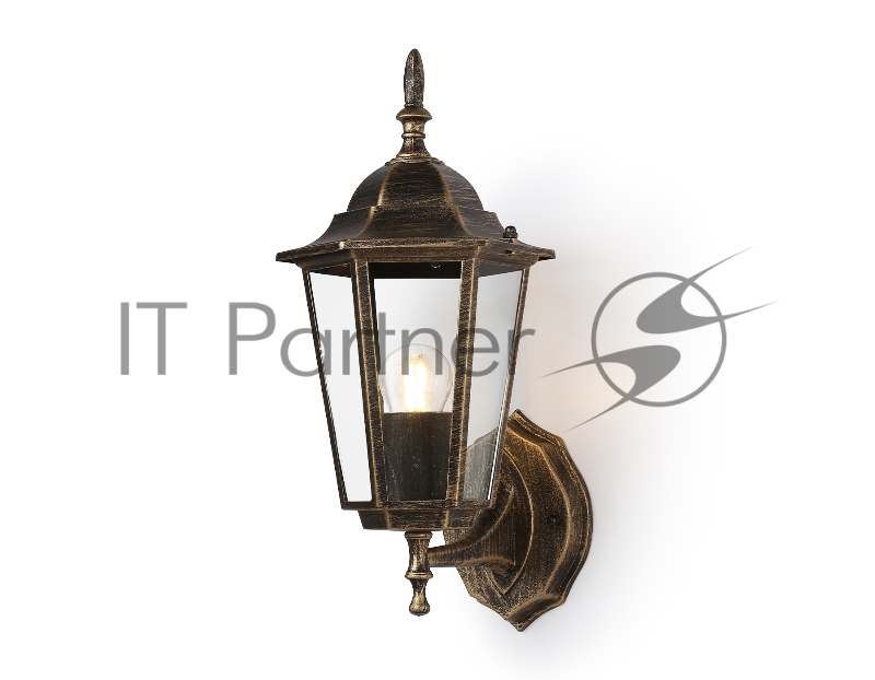 Уличный настенный светильник Ambrella light ST2012 GD/BK/CL золото/черный/прозрачный IP54 E27 max 40W 360*150*210