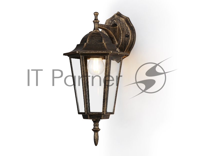 Уличный настенный светильник Ambrella light ST2019 GD/BK/CL золото/черный/прозрачный IP54 E27 max 40W 360*150*210