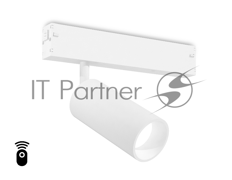 Управляемый светодиодный светильник для шинопровода Magnetic Ambrella light GL1211 WH белый IP20 12W 3000K-6400K 220V 36° D45*100 (Без ПДУ)