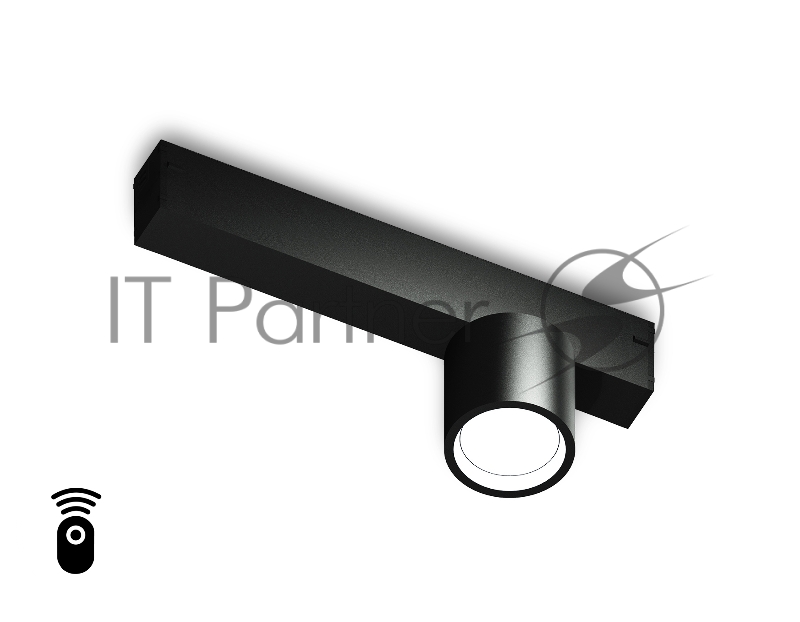 Управляемый светодиодный светильник для шинопровода Magnetic Ambrella light GL1242 BK черный IP20 7W 3000K-6400K 220V 24° D75*85 (Без ПДУ)