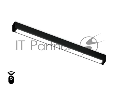 Управляемый светодиодный светильник для шинопровода Magnetic Ambrella light GL1282 BK черный IP20 18W 3000K-6400K 220V 120° 452*25*42 (Без ПДУ)