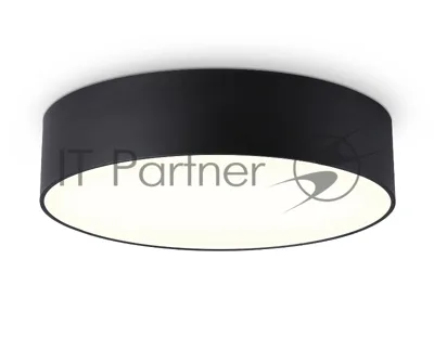 Потолочный светодиодный светильник Ambrella light FV5521 BK черный LED 26W 3000K D220*58 (Без ПДУ)