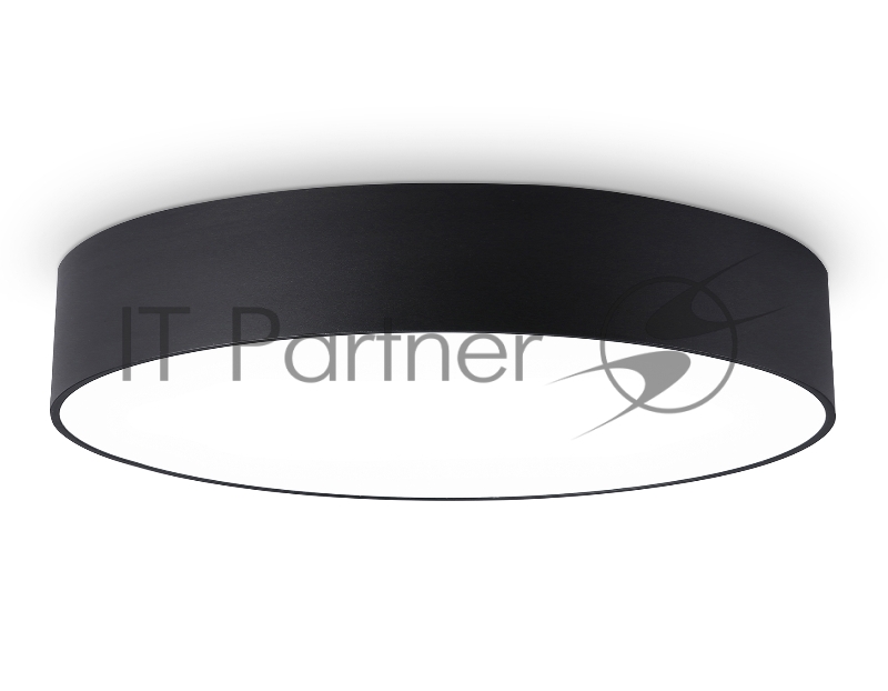 Потолочный светодиодный светильник Ambrella light FV5534 BK черный LED 60W 4200K D500*58 (Без ПДУ)