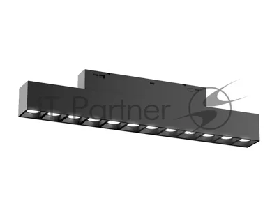 Трековый линейный светильник Ambrella light GL4495 BK черный IP20 12W 3CCT 3000-6000K SMART 48V 24° 218x22x25