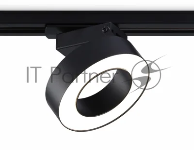 Трековый однофазный светодиодный светильник Ambrella light GL6868 BK черный LED 15W 4200K D115*80
