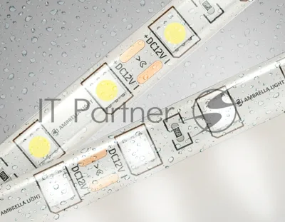 Светодиодная лента Ambrella light GS2102 5050 60Led/ 14.4W m/ 12V IP65 4500K/ 5000*10*2.87mm (2 конт.)