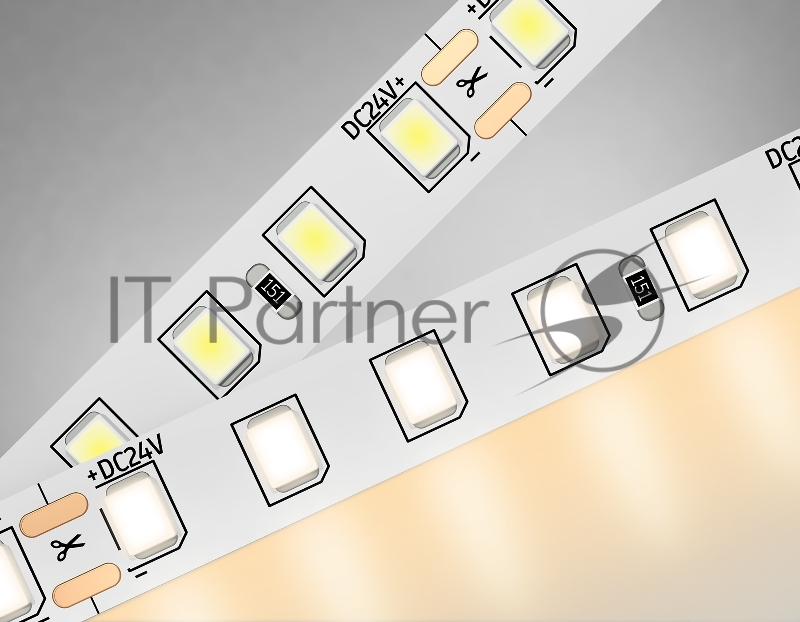 Светодиодная лента Ambrella light GS3101 2835 120Led/ 10W m/ 24V IP20 3000K/ 5000*8*1.2mm (2 конт.)