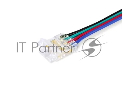 Соединитель гибкий двухсторонний COB RGB 12/24V для лент 10mm (4 конт.) (5шт)