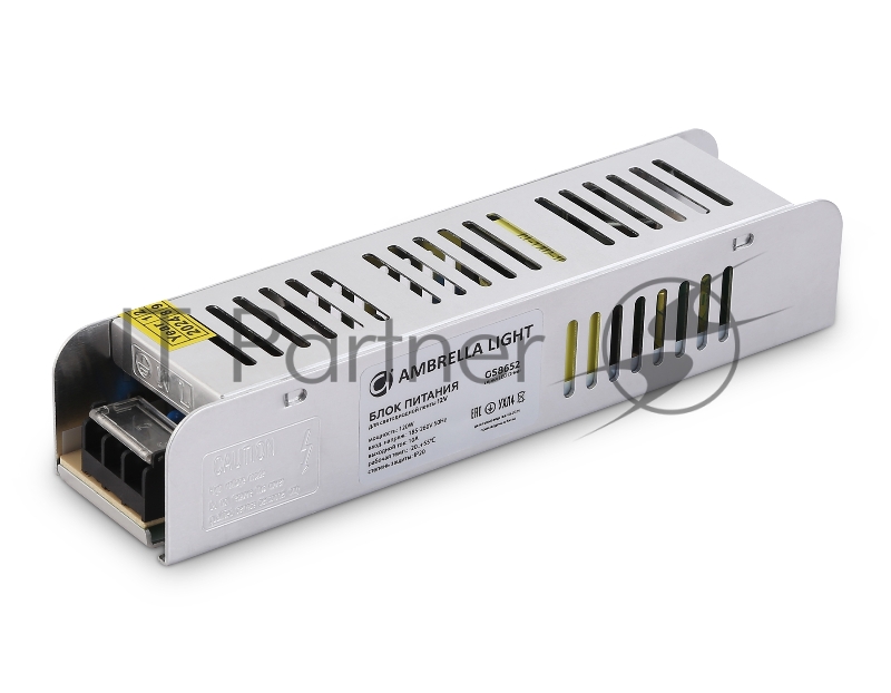Блок питания 12V 120W 10A IP20 185-260V EMC 188*46*36
