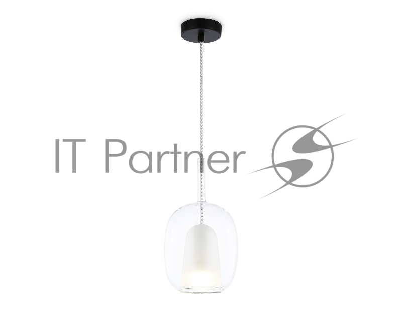 Подвесной светильник Ambrella light LH11121 BK/WH/CL черный/белый/прозрачный E27 max 60W D175*310
